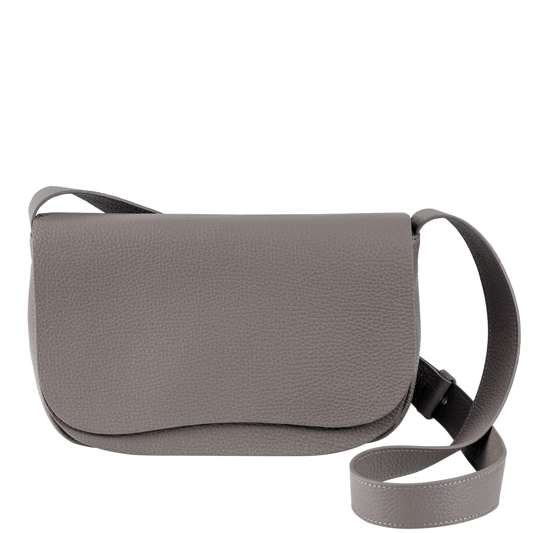 Double Flap Bag lichtgrau