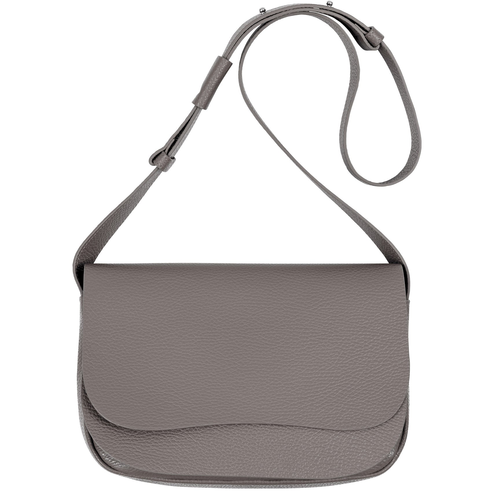 Double Flap Bag lichtgrau