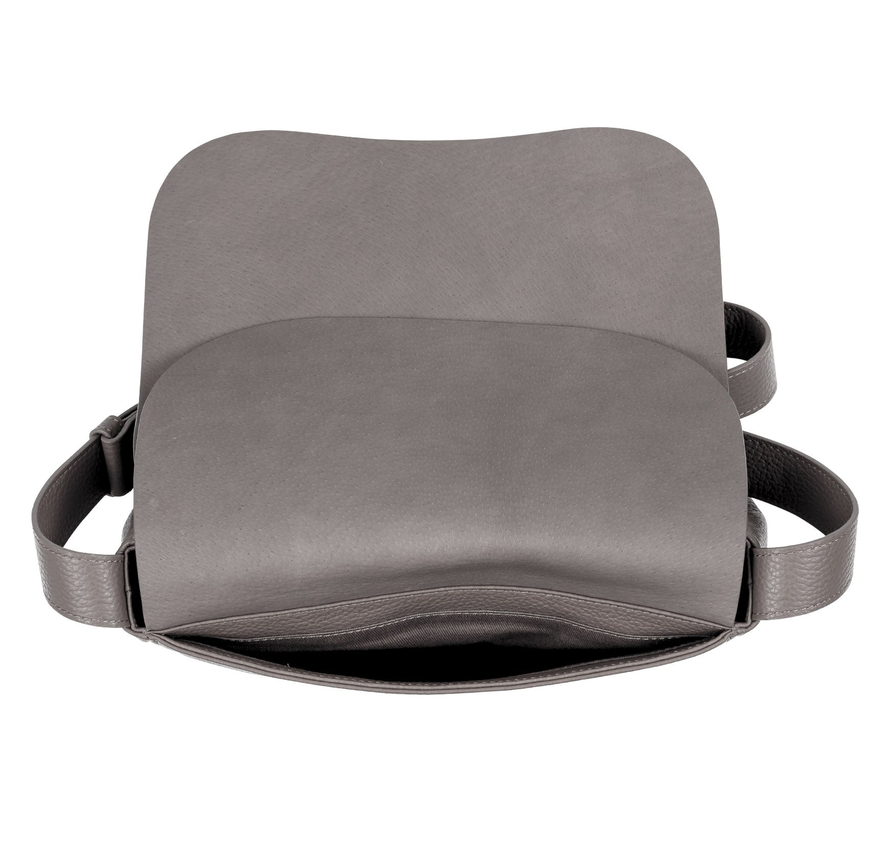 Double Flap Bag lichtgrau