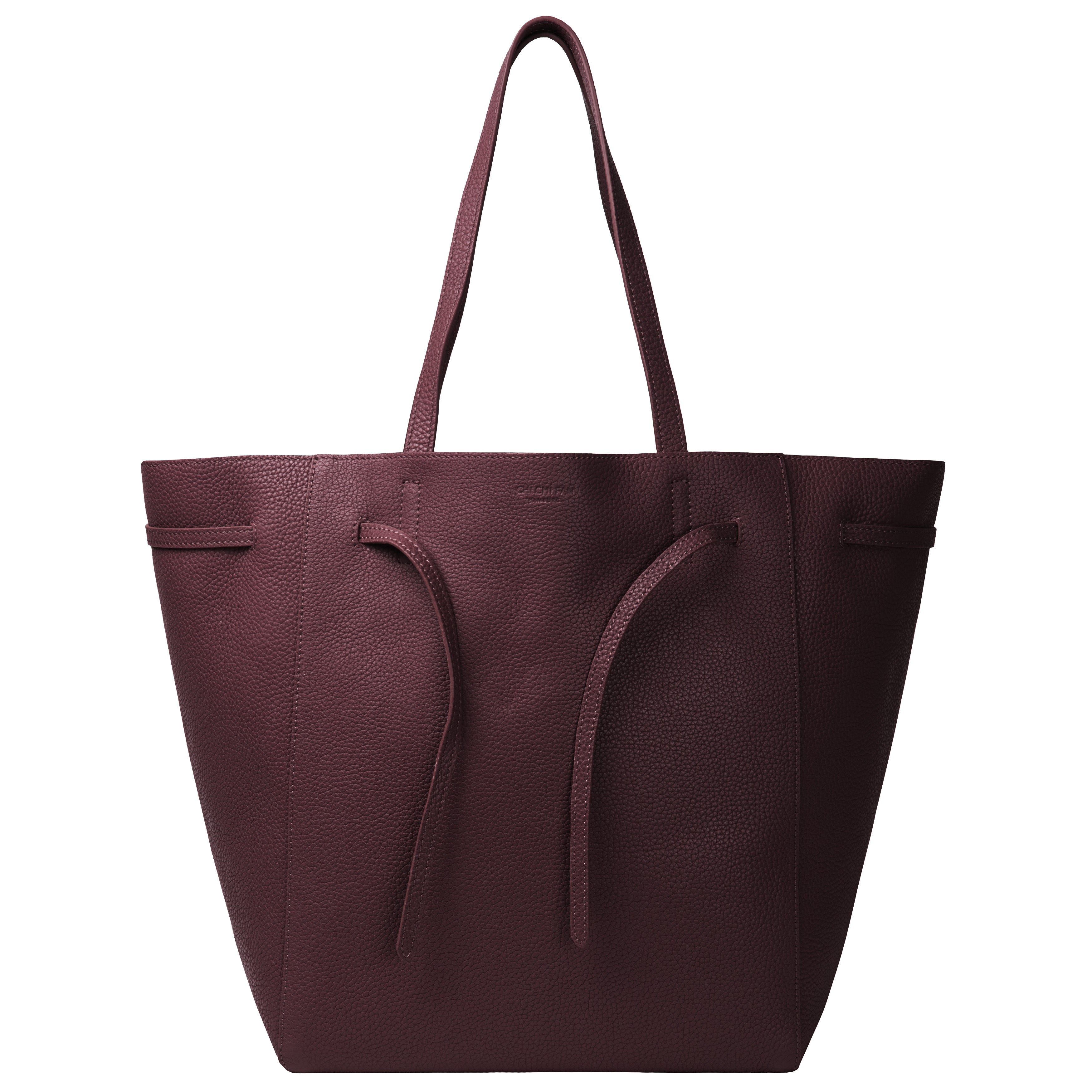 Shopper Raw burgundy