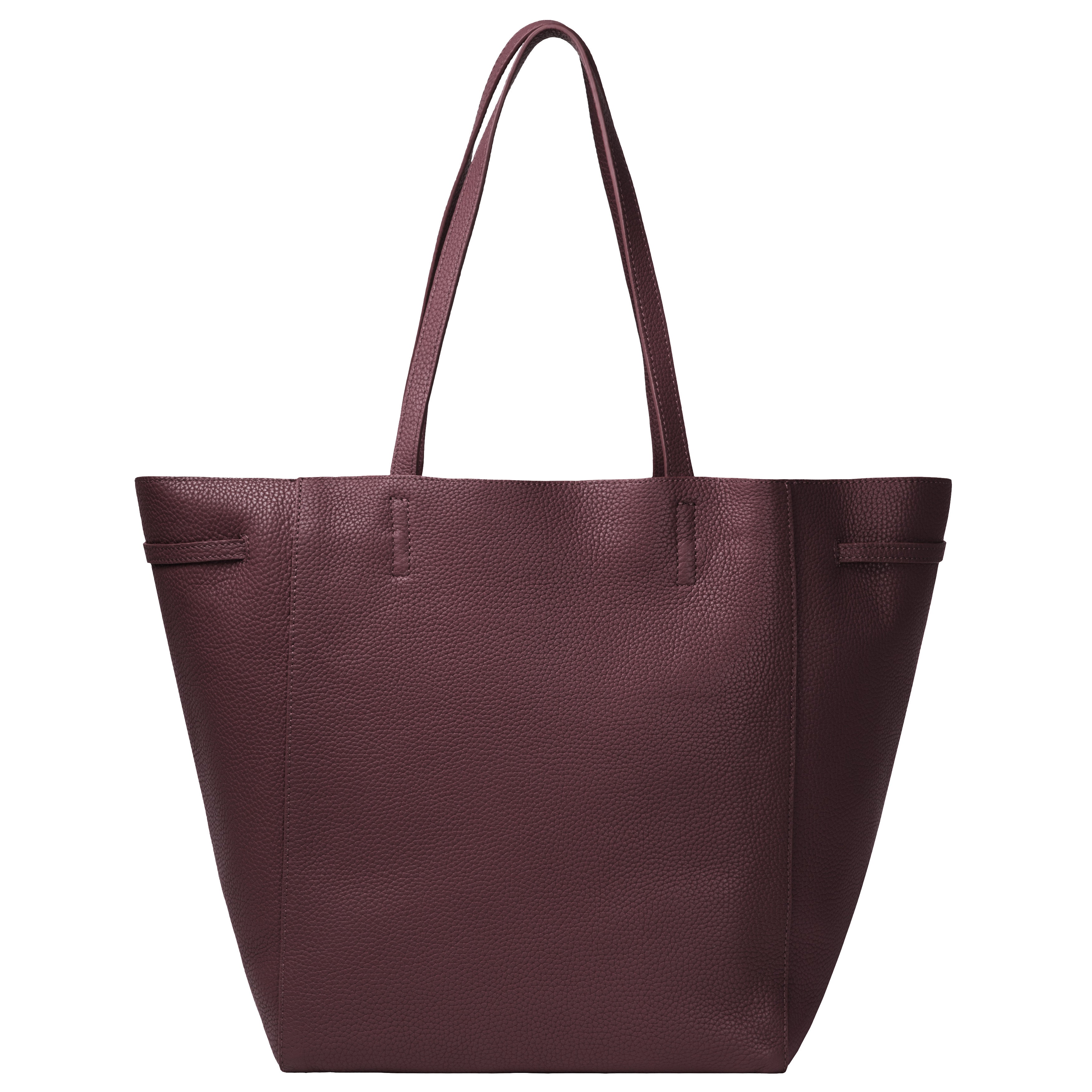 Shopper Raw burgundy