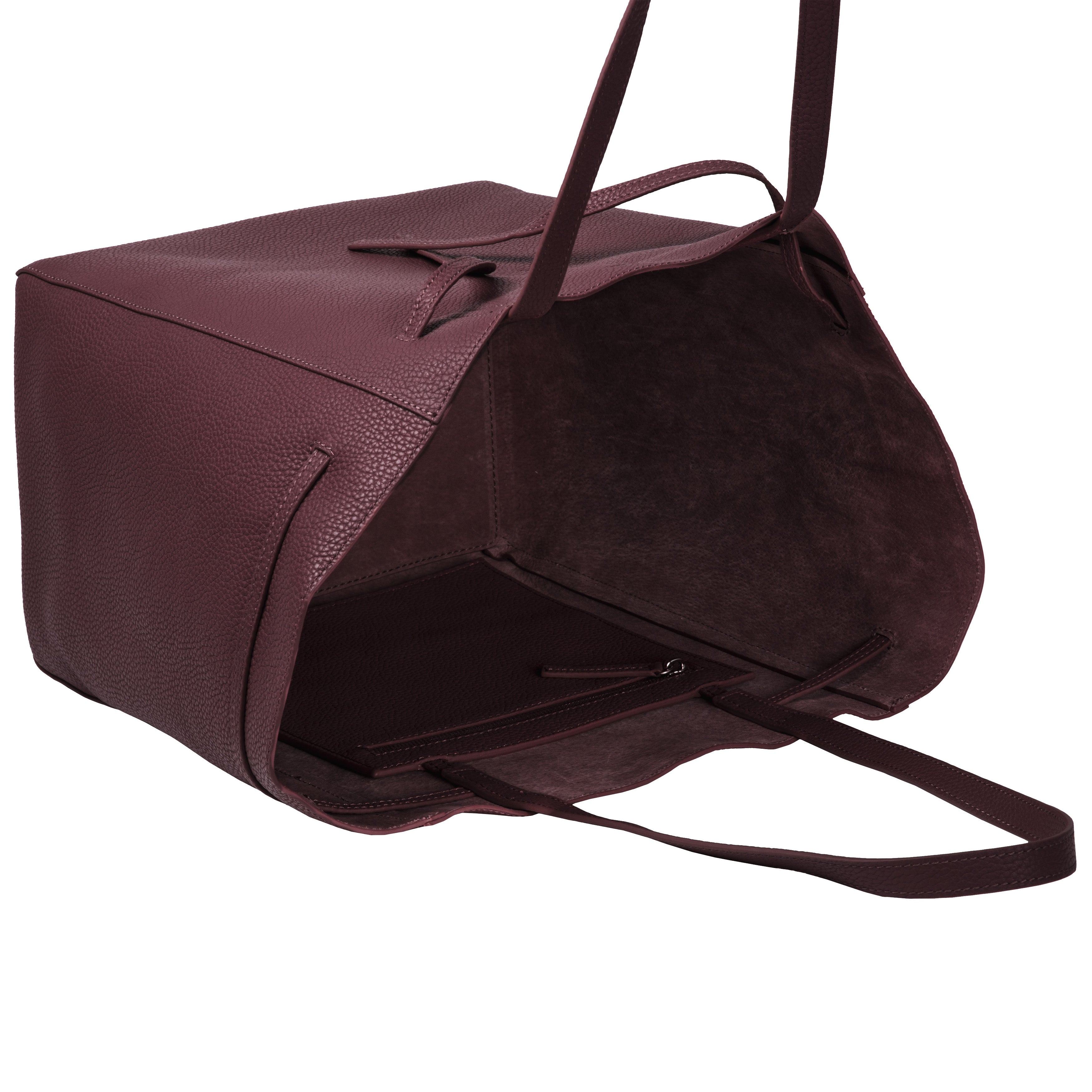 Shopper Raw burgundy