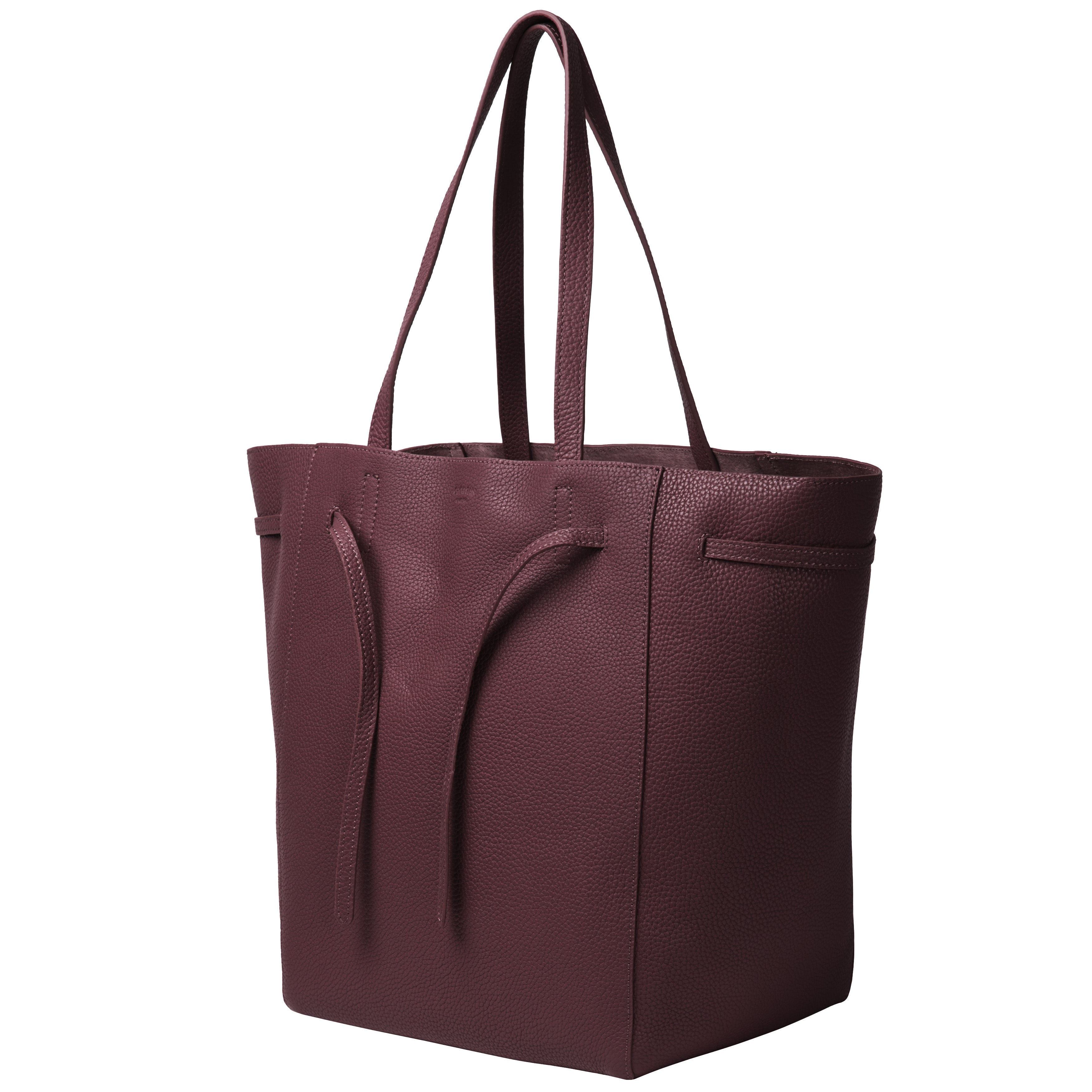 Shopper Raw burgundy