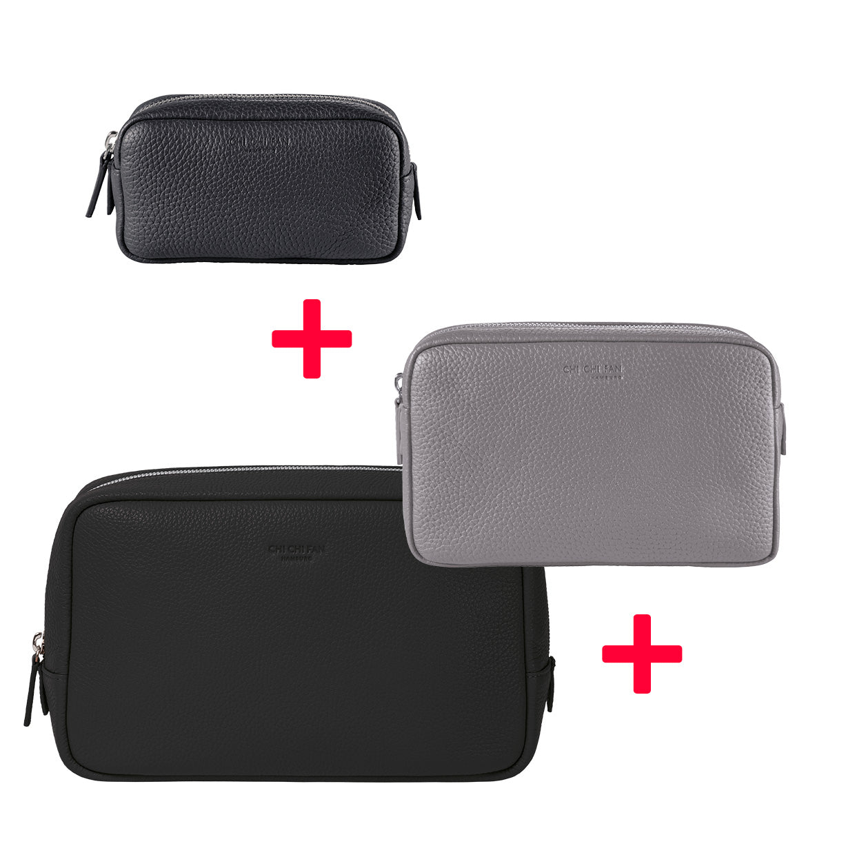 Travel Bag, Kosmetiktasche groß und Kosmetiktasche klein