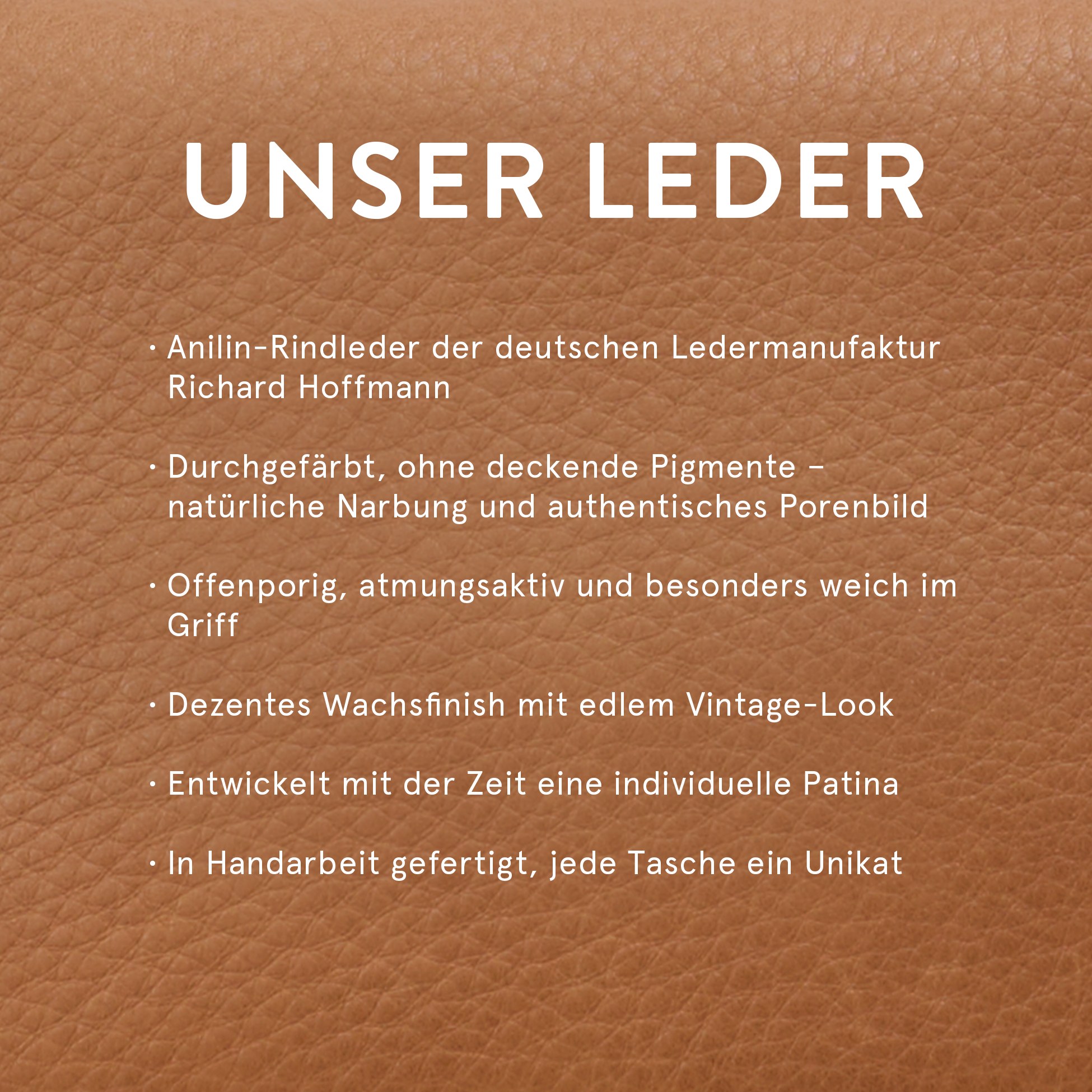 deutsches Rindleder Hinweise