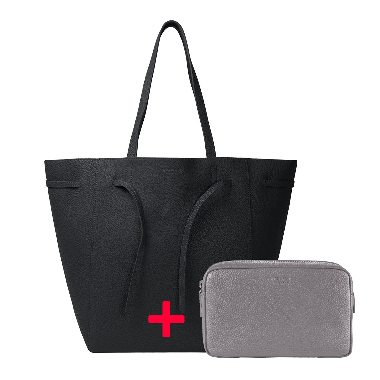 Shopper Raw und Kosmetiktasche groß