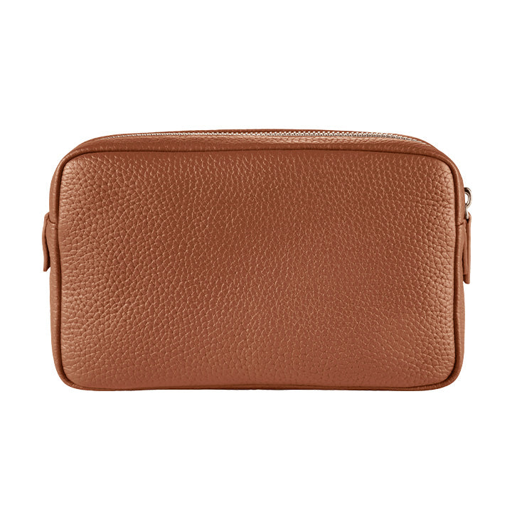 Kosmetiktasche gross caramel