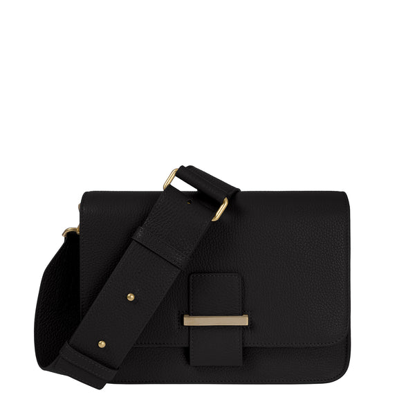Delvaux Passerelle Black Leather Shoulder Bag - Delvaux